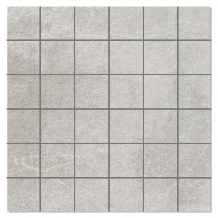 Mosaik Klinker Arkstone Grå Mat-Relief 30x30 (5x5) cm-0